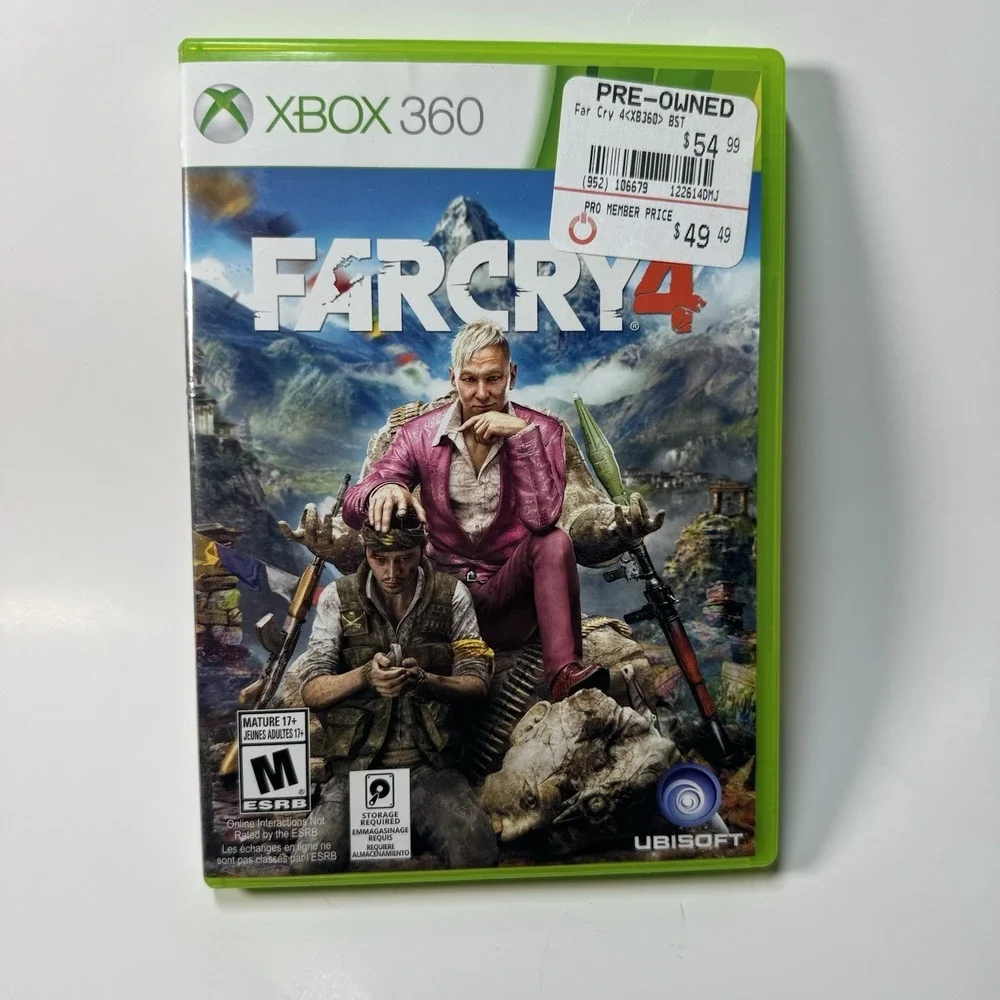 Far Cry 3 & 4 Bundle (Microsoft Xbox 360, 2012) Tested Working